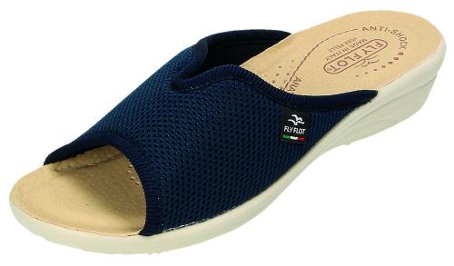 Fly Flot Hausschuh Hauspantolette blau 855253 