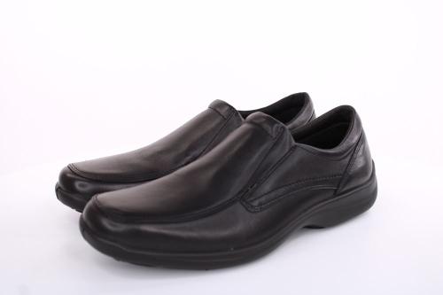 Imac Herren Slipper Schlupfschuh Leder klassisch schwarz S13 350600 