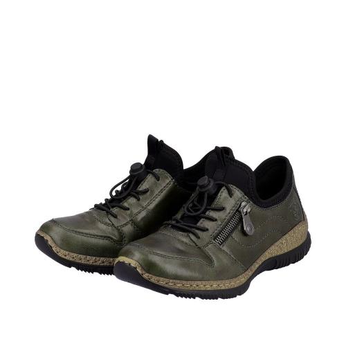 Rieker Antistress Damen Slipper Schlupfschuh grün S23 N32G2-54 