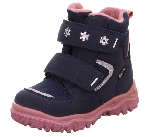 superfit HUSKY Mädchen Winterstiefel Wasserdicht Gore Tex Blau Rosa 1-000045-8010 