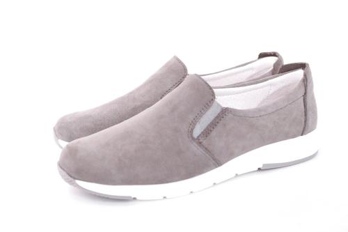 ACO Damen Slipper LENI 01 Wechselfußbett Antirutschsohle S12 grau 1245/10221 