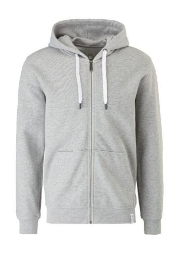 QS deigned by Sweat-Jacke grau,blau S13  2109834 
