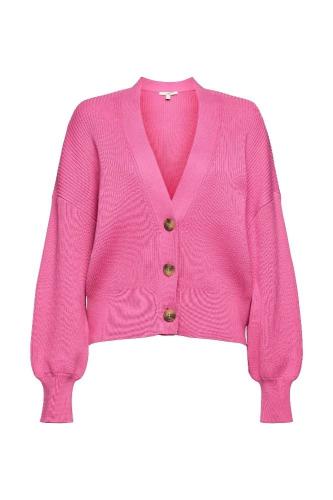 EDC Cardigan Strickjacke Biobaumwolle  rosa S12 992CC1I302 XL | C670 PINK | 
