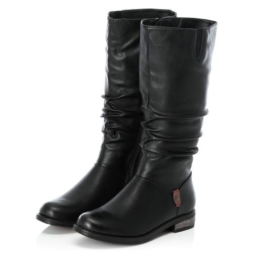 Rieker Stiefel Reißverschluss schwarz 91191 