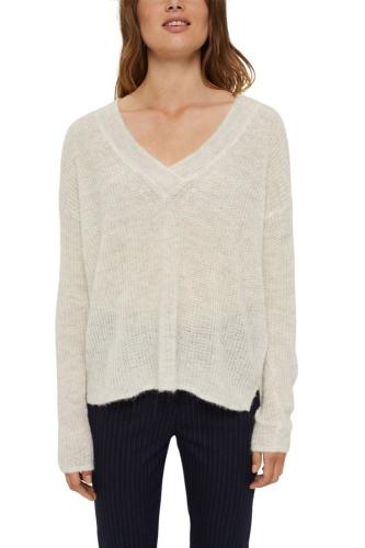 ESPRIT Pullover mit V-Ausschnitt mit Alpaka 991EO1I309 