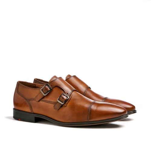 Lloyd Doppelmonk MAILAND Glattleder cognac S13 10-137-02 