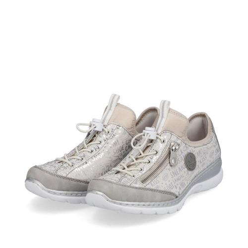 Rieker Antistress Damen Slipper Halbschuh Memosoft- Decksohle grau S13 L3272-40 
