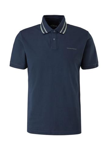 s.Oliver Herren Poloshirt mit Streifendetail blau, grün S13  2113224 