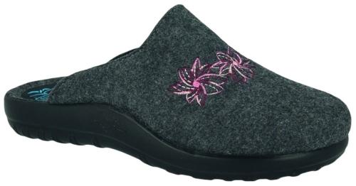 Fly Flot Hausschuh Hauspantolette anthrazit 863698 