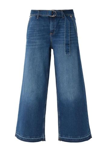 QS designed by Regular: Culotte mit Textilgürtel blau S13  2127853 