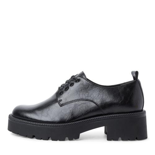 Tamaris Schnürhalbschuh markante Sohle Blockabsatz TOUCHit- Fußbett schwarz S22 1-1-23744-29 