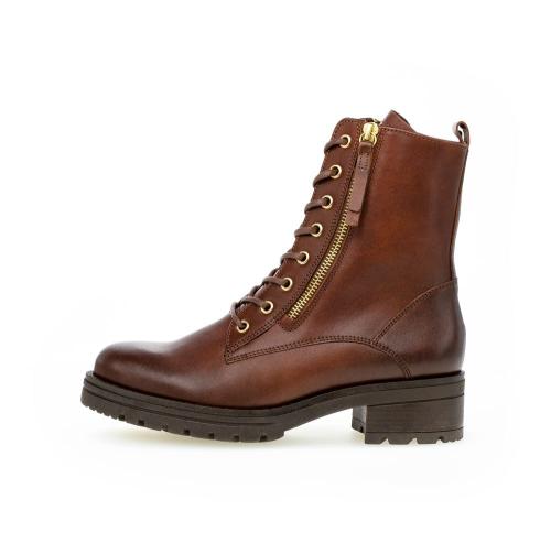 Gabor Schnürstiefelette Leder Wechselfußbett braun S22 92.785.55 3,5 | sattel/EF(Fl/go | G