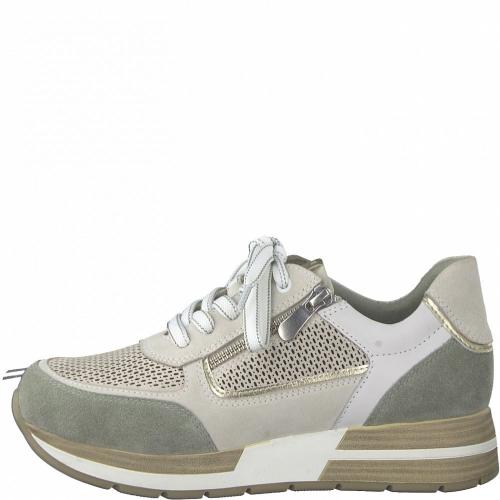Marco Tozzi Sneaker weiß grün Reißverschluss 2-2-23732-28 38 | 114 OFFWHT/MOSS | 