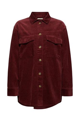 EDC Hemd relaxt Shacket Cord  rot S12 091CC1F304 