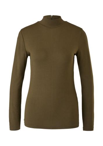 s.Oliver Langarmshirt aus Viskosestretch S22  2121823 40 | 7946 GREEN | 