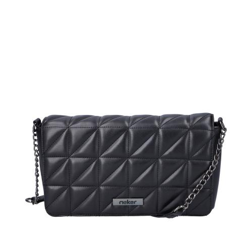 Rieker Umhängetasche Clutch Kettendetails Steppung schwarz S22 H1110-00 