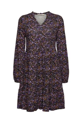 EDC Kleid gemustert LENZING ECOVERO schwarz S22 992CC1E306 M | C003 BLACK 3 | 