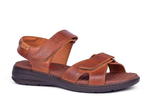 PIKOLINOS CALBLANQUE Herren Sandale Leder Klettverschluss braun S12 M8T-0095 