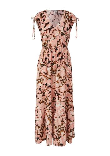 QS designed by Maxi-Kleid aus Viskose orange S23  2124787 