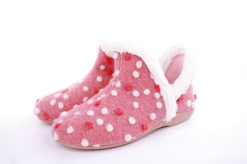 s`knöpfli Damen Schlupfhausschuh rosa, blau S22 Z27751 