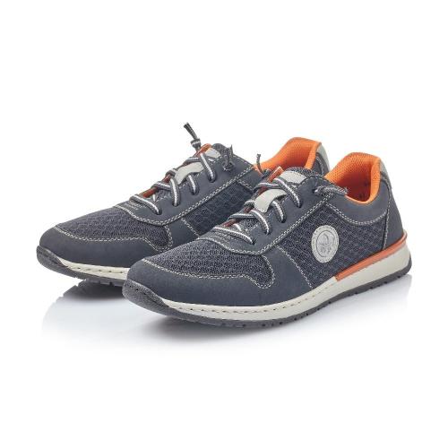 Rieker Sneaker Slipper Gummizug blau B5133 