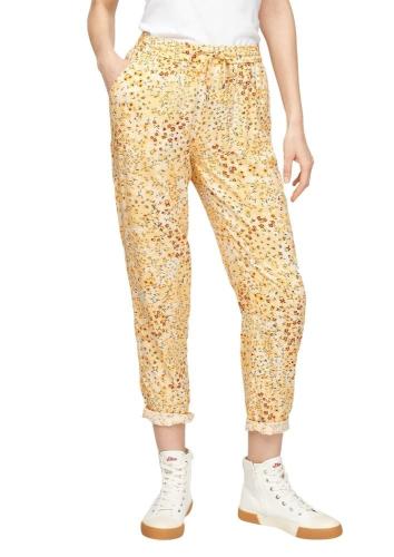 s.Oliver Jogpants Hose bedruckt gelb  2101128 