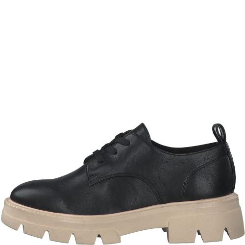 s.Oliver Damen Schnürschuh derbe Sohle schwarz S22 5-5-23700-39 