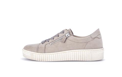 Gabor Sneaker low Rauleder Reißverschluss Wechselfußbett beige S13 23.334.12 