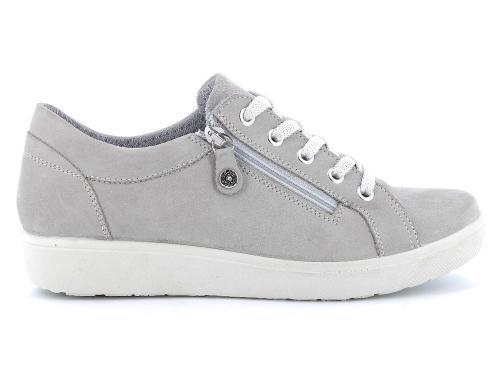 IMAC Sneaker Schnürer Leder Reißverschluss grau 506751 37 | perla gricio | 