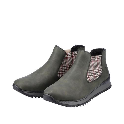 Rieker Antistress Chelsea-Boot Stiefelette grün M3691-54 