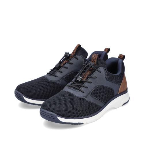 Rieker Herren Sneaker Schnellschnürung  Wechselfußbett blau S13 19534-14 