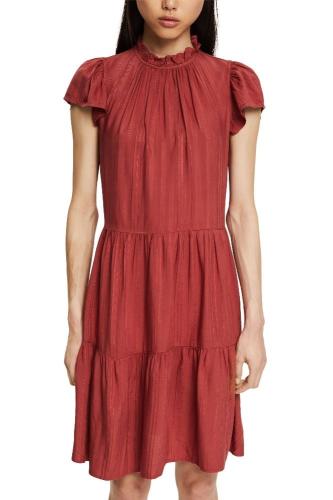 EDC Kleid mit Rüschen-Kragen, LENZING™ ECOVERO™ 042CC1E310 