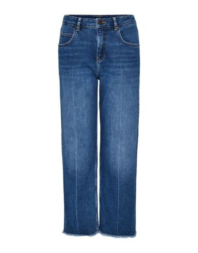 OPUS Jeans Momoito authentic Culotte Fransensaum blau S22 2462810731100 