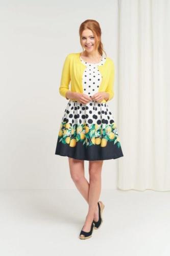 Smashed Lemon Cardigan Bolero gelb 90002-150 