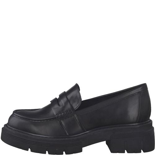 MARCO TOZZI Damen Slipper Loafer Blockabsatz schwarz S22 2-2-24700-29 