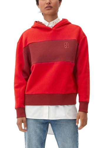 s.Oliver Kapuzensweatshirt mit Blockstreifen S22 2121245 