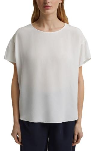 ESPRIT COLLECTION kurzarm Bluse weiß 041EO1F309 M | E110 OFF WHITE | 