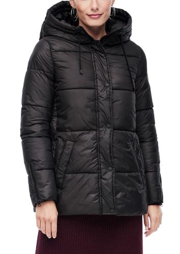 s.Oliver Steppjacke schwarz Kapuze S20 2055220 