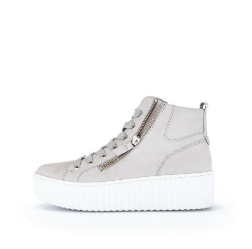 Gabor Sneaker high Rauleder Wechselfußbett Reißverschluss grau S13  23.210.19 5 | steam (ice) | F