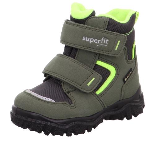 superfit HUSKY1 GRÜN/GELB Winterstiefel warm GORETEX wasserdicht 1-000047-7000 