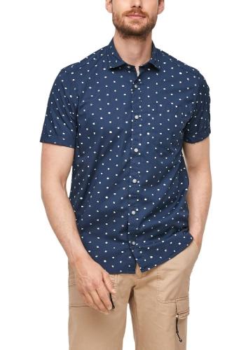 s.Oliver Hemd kurzarm blau 2063611 S | 56A6 blue AOP | 