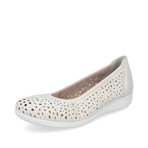 Rieker Damen Ballerinas helllbeige S13  L9365-60 