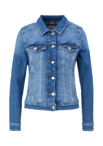 QS designed by  Jeansjacke aus Baumwollstretch blau S23  2132801 