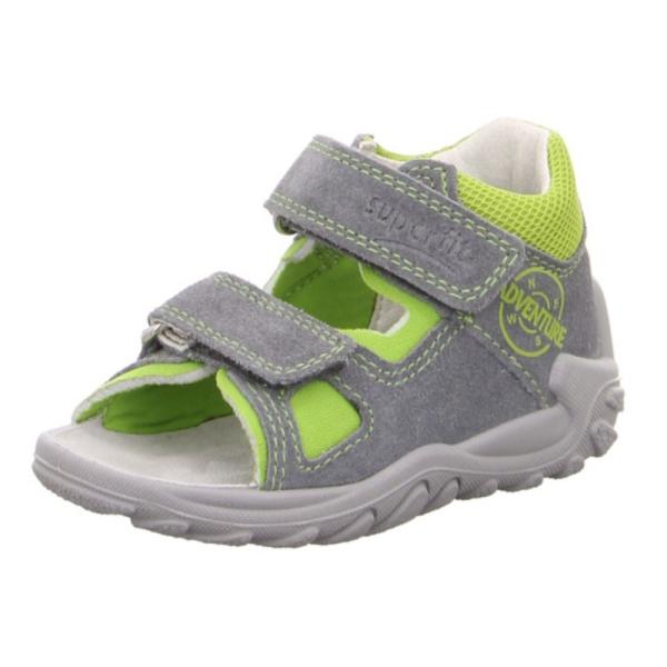 Superfit Flow Sandale Leder 09035 20 | 25 grau/grün | 
