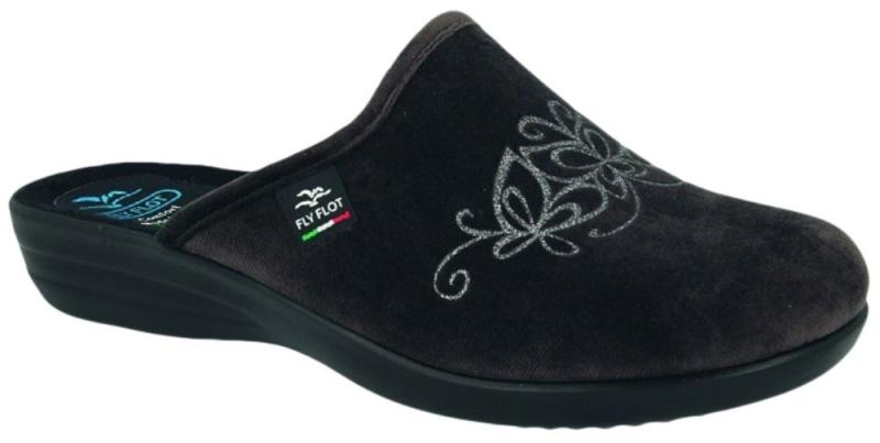 Fly Flot Hausschuh Hauspantolette anthrazit 863779 40 | anthrazit | 