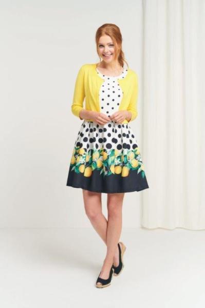 Smashed Lemon Cardigan Bolero gelb 90002-150 XL | yellow | 