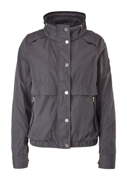 QS designed by Jacke Übergang  Twillstruktur blau grün beige grau S15 2109534 L | 9858 asphalt | 