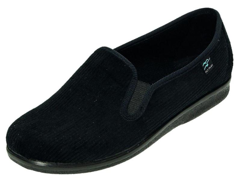 Fly Flot Hausschuh schwarz 880362 46 | schwarz | 