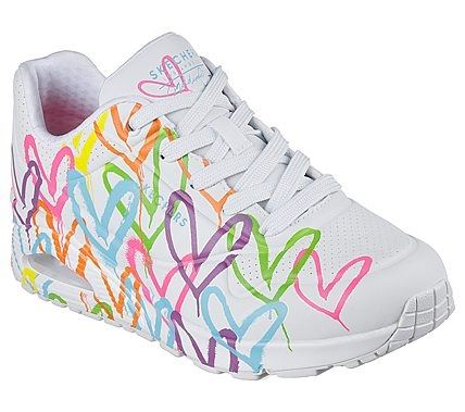 Skechers Damen JGoldcrown: Uno - Highlight Love weiß S13  177981 