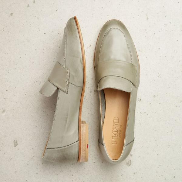 Lloyd Damen Slipper Bea Leder salbei 12-750-01 